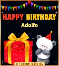 GIF Happy Birthday Adolfo